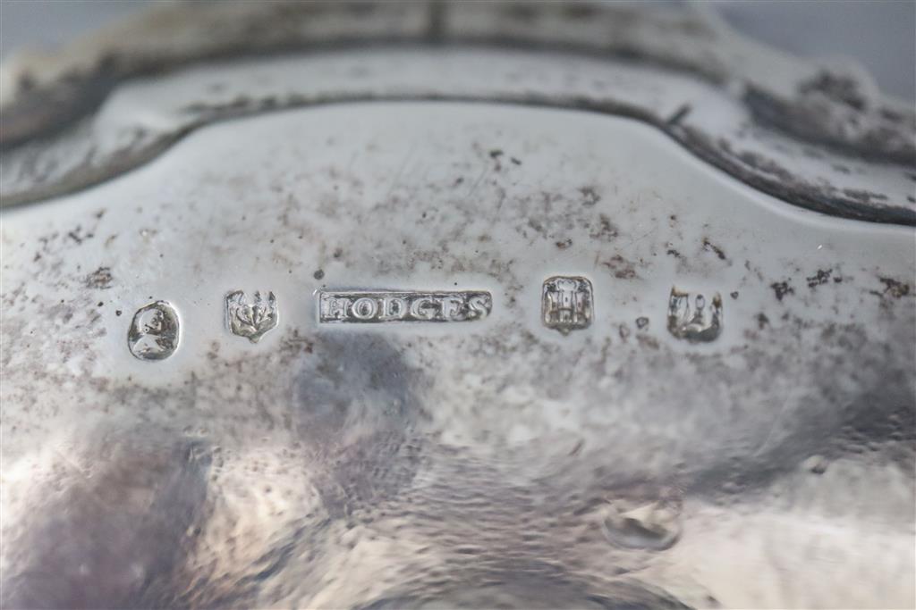 A William IV Scottish silver waiter by Hodges, Edinburgh 1833, 19.9cm, 9.5oz,